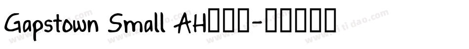 Gapstown Small AH手机版字体转换